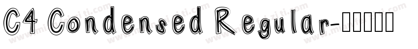 C4 Condensed Regular字体转换